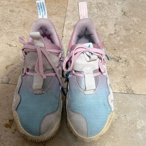 adidas Trae Young ICEE Men’s Light Blue and Pink Sneakers